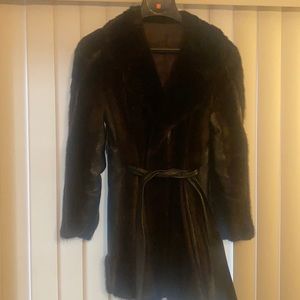 Beautiful mink & leather coat!!!